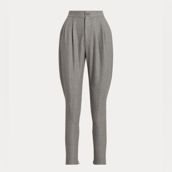 Ralph Lauren Collection * Fall 2023 Grey Harrison Flannel Jodhpur Pant - Picture 4 of 17